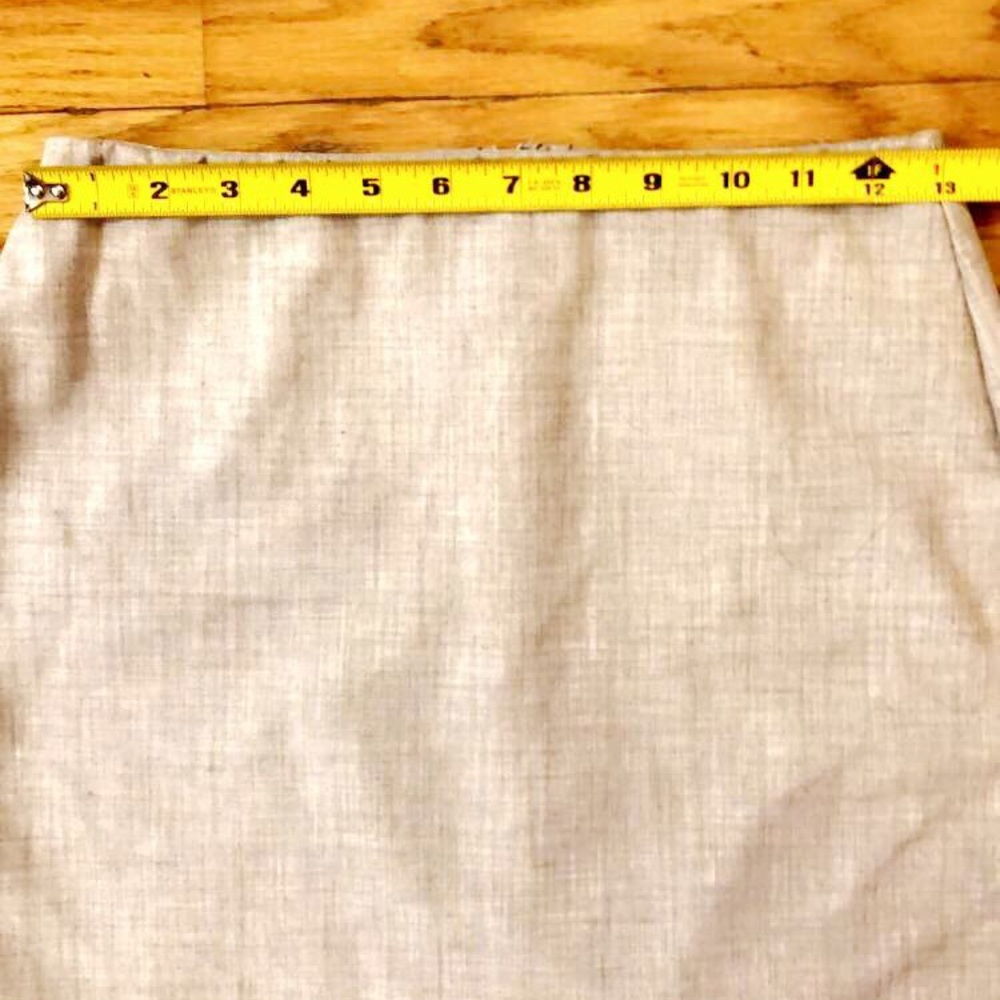 Beige Washable Pencil Skirt